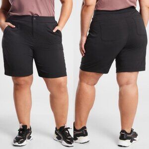 Athleta Trekki Bermuda 2.0 Black Hiking Shorts Size 26 Climbing Ripstop‎ 2022